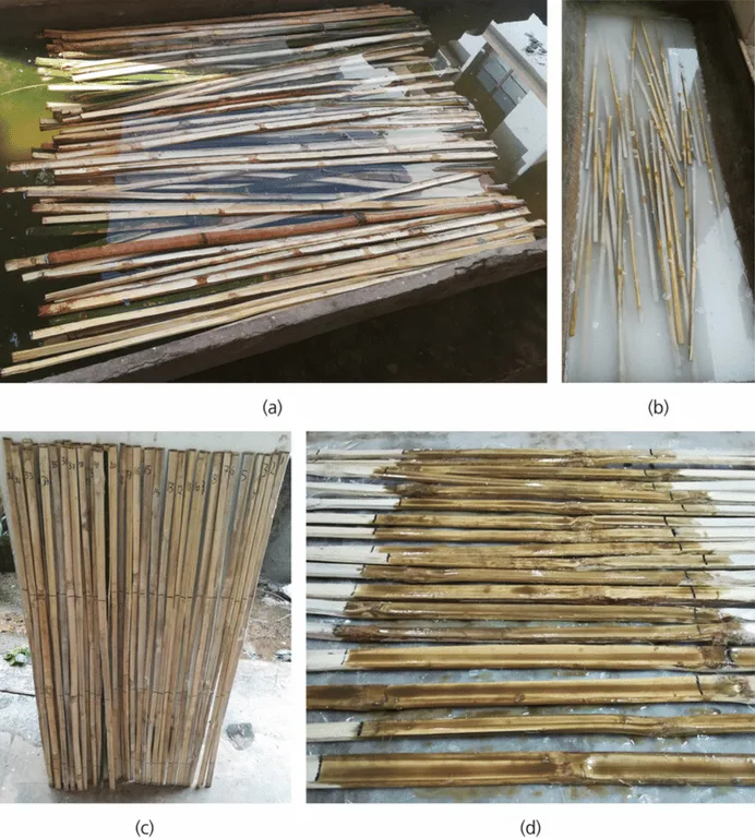 Treatment of bamboo splints: